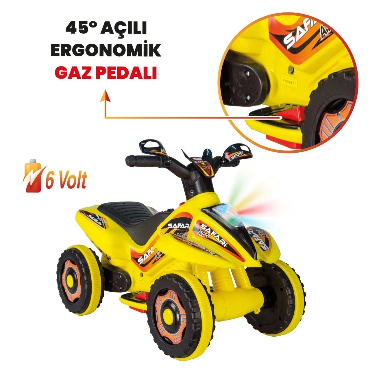 VaVbaby%20Crazy%20Cross%20Akülü%20Motor%20ATV%206v%20Sarı